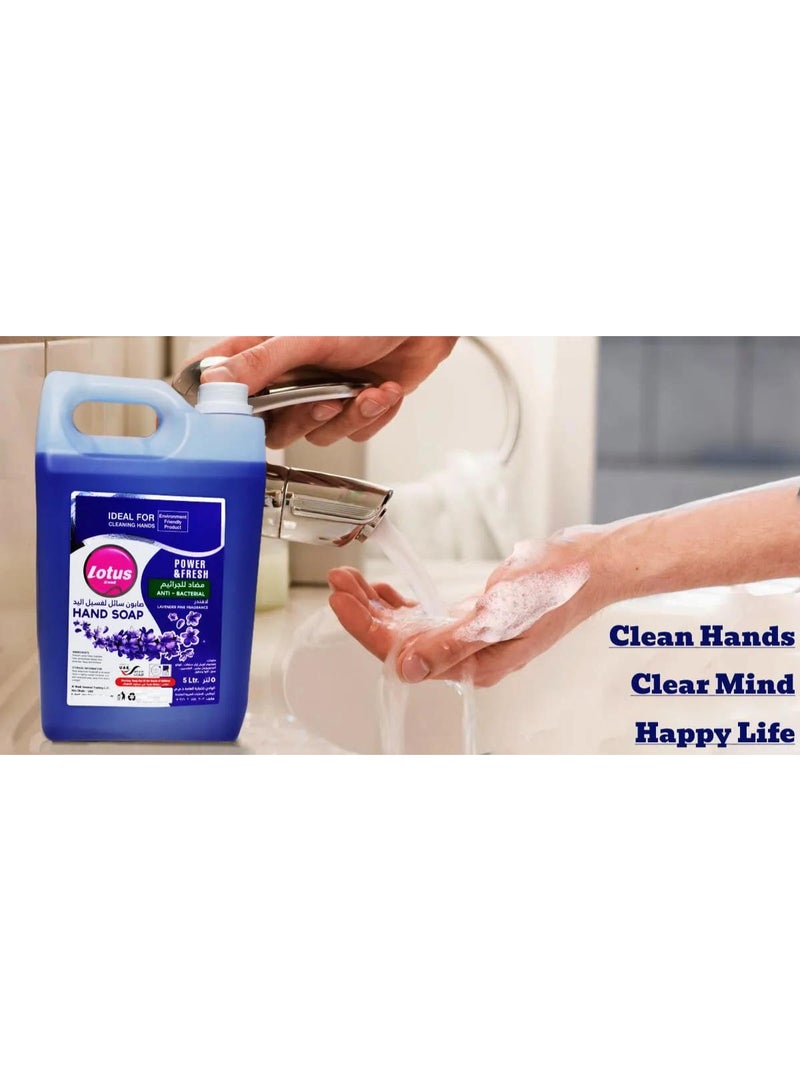 Lotus Power & Fresh Anti Bacterial Hand Wash Lavender Pine Fragrance 5 L  - Image 2