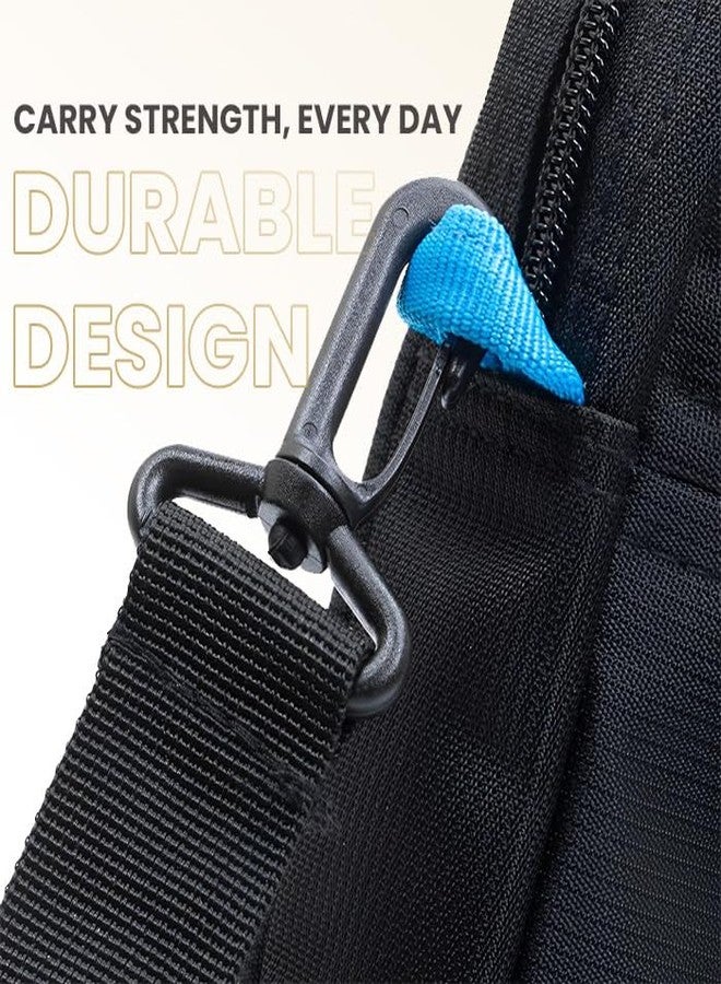 RIVACASE Regent 8027 Black Laptop Bag 14" Inches Smart Design Durability for both Versatility and Style Briefcase for Macbook, Laptop with Smart Organizer, Professional Bag for Business, Work, Travel - Image 5