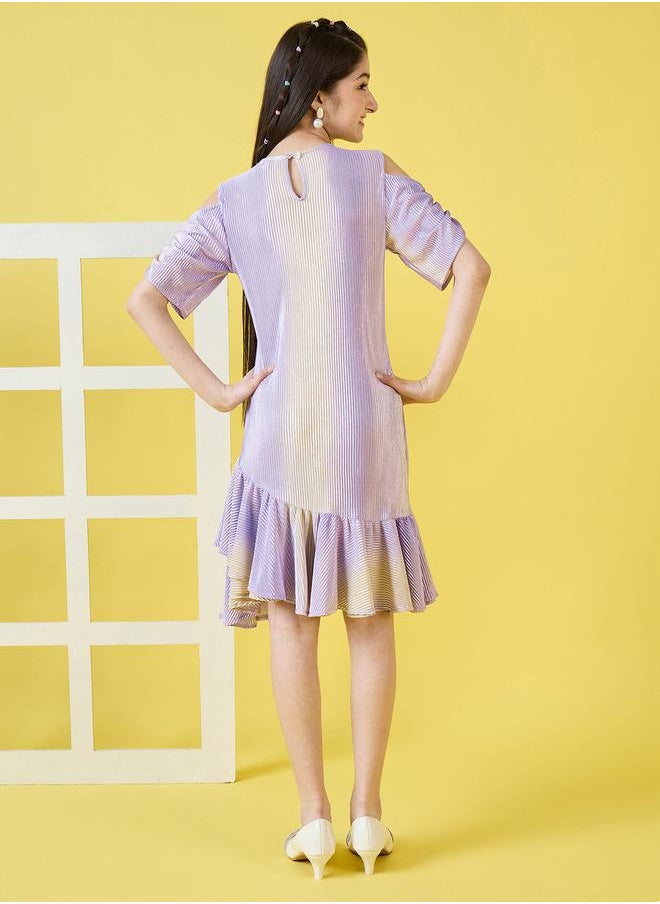 Stylo Bug Striped Ruffle Dress  - Image 4