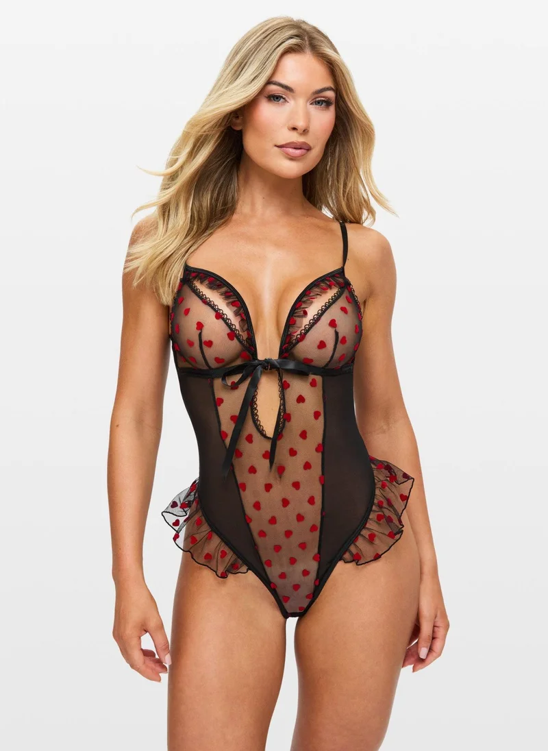 آن سمرز Ann Summers Queen of Hearts Crotchless Teddy