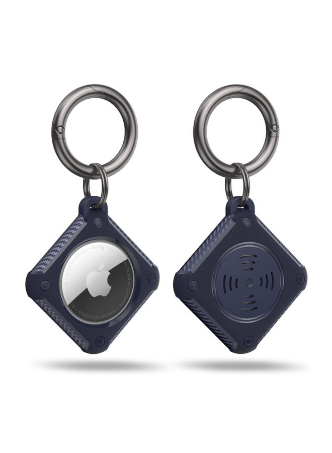 Suitable For Apple Airtag Tracker Anti-lost Device Locator Carbon Fiber Pattern Protective Cover Airtags Protective Shell - Image 1