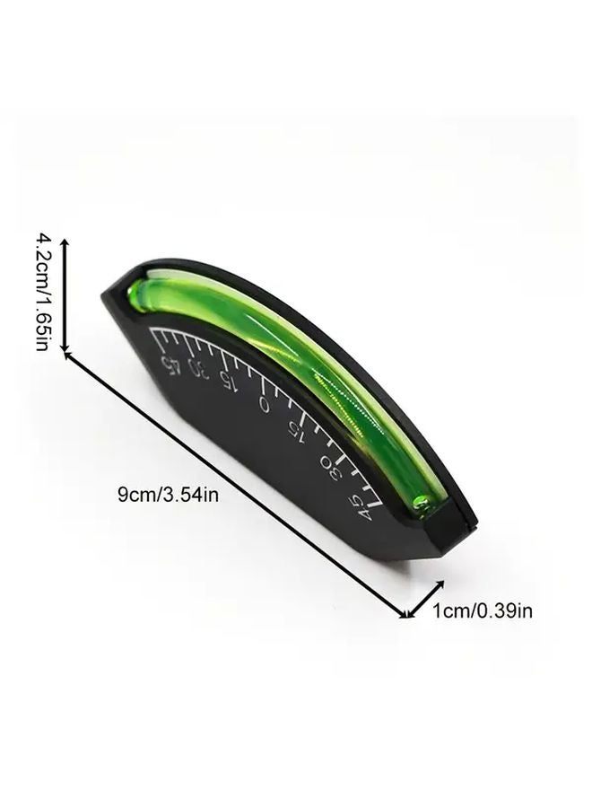 1pc Stick On Leveling System ABS Plastic Inclinometer With Green Bubble Level - Image 4