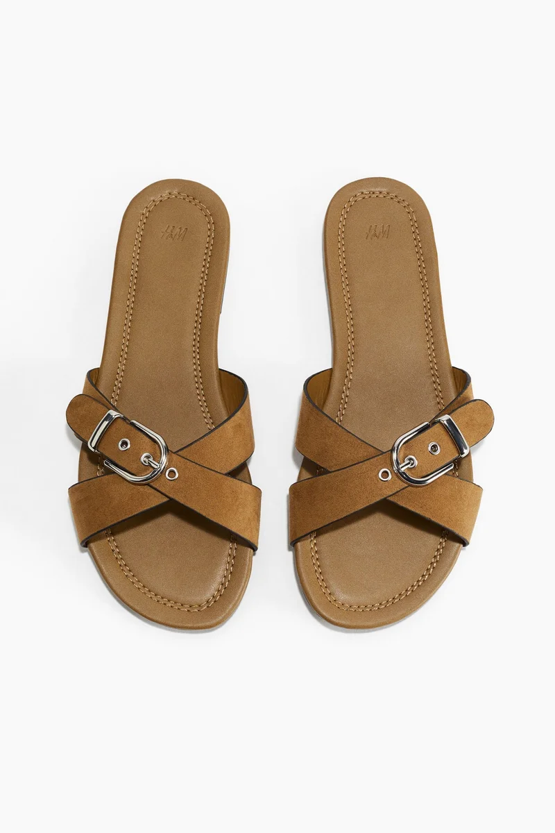 اتش اند ام Crossover-strap sandals