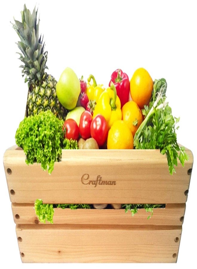 Craftman Conic Fruits & Vegetables Basket for Kitchen Multipurpose Storage for Cutlery n Dinning Table Fruits Tray - Image 1