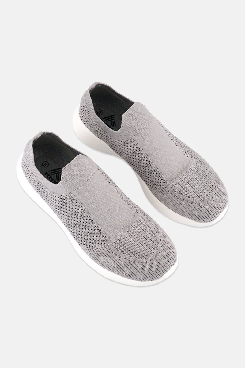 RBX Men Slip On Training Shoes, Grey - Image 4