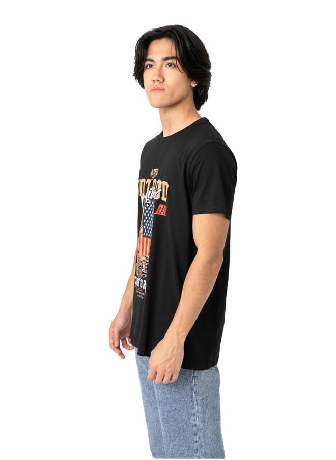 Marco Bergamo - Flag And Car  Print T-Shirt - Image 1