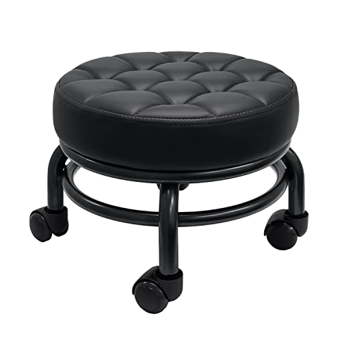 AA RollingScoot Stool  Comfortable  HeavyDutySturdy  360 Degree Rotating  Low to Ground Acubest 1