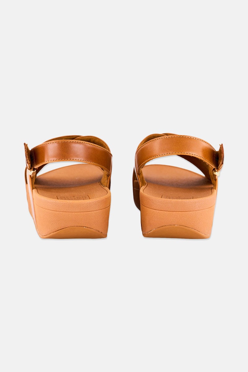 FitFlop Women Lulu Cross Adjustable Strap Sandal, Brown - Image 4