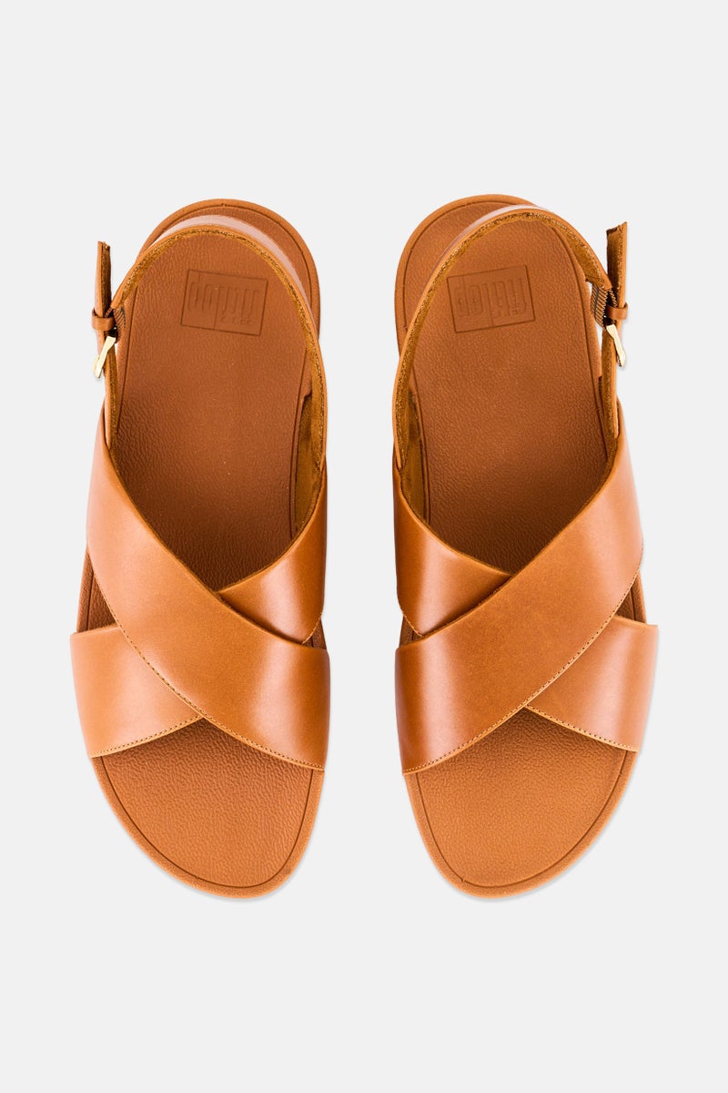 FitFlop Women Lulu Cross Adjustable Strap Sandal, Brown - Image 2