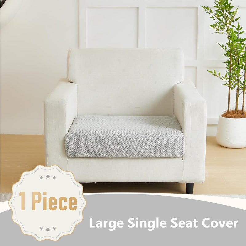 Yoovat Magic Sofa Covers Magic Sofa Couch Covers 2024 New Wear-Resistant Universal Sofa Cover Stretch for Sectional Slipcovers (Texture-Light Gray,Large Single Seat Cover) - Image 2