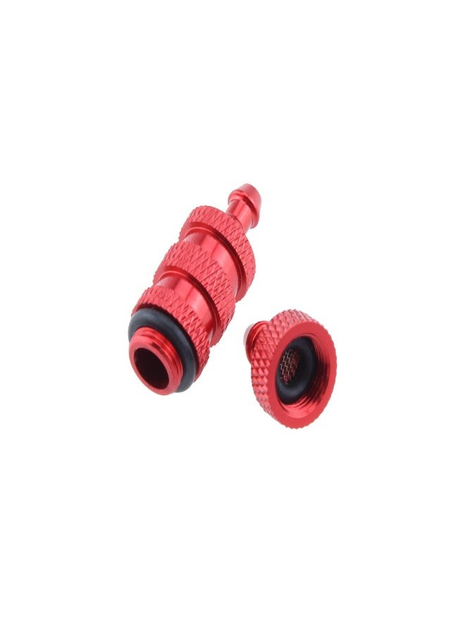 Maxmoral 4PCS RC Aluminum Nitro Fuel Filter Aluminum Nitro Fuel Filter Compatible with HSP 1/8 1/10 Nitro Car Buggy Truck, Red - Image 2