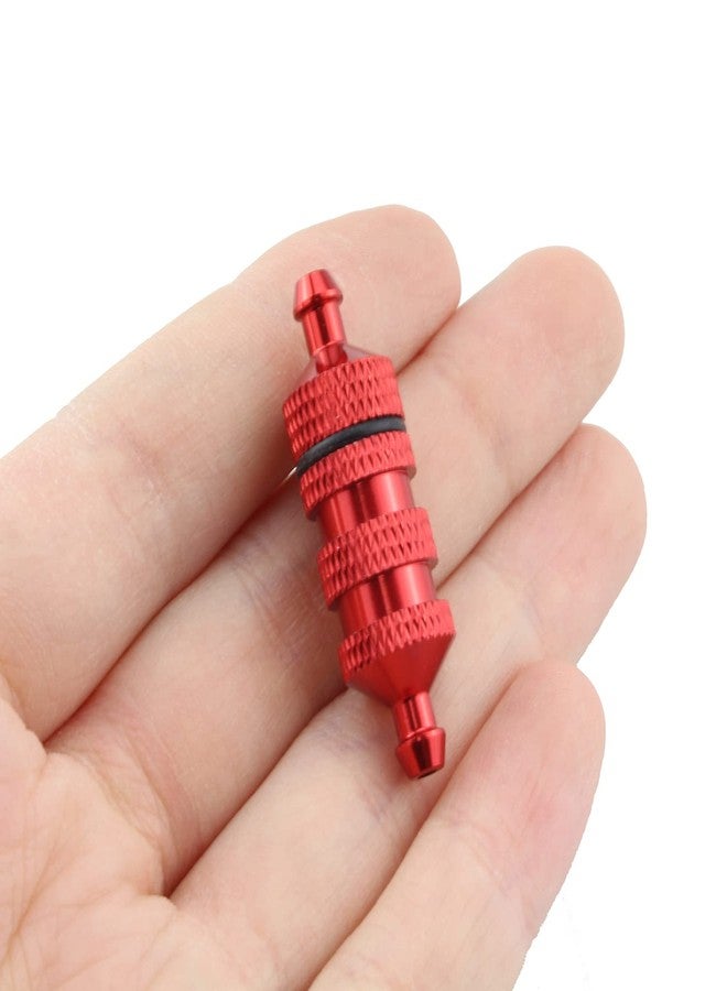 Maxmoral 4PCS RC Aluminum Nitro Fuel Filter Aluminum Nitro Fuel Filter Compatible with HSP 1/8 1/10 Nitro Car Buggy Truck, Red - Image 4