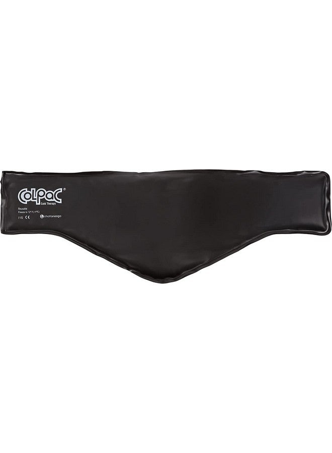 Chattanooga ColPac - Reusable Gel Ice Pack - Black Vinyl - Neck Contour - 21 inches - Cold Therapy - Knee, Arm, Elbow, Shoulder, Back - Aches, Swelling, Bruises, Sprains, Inflammation - Image 1