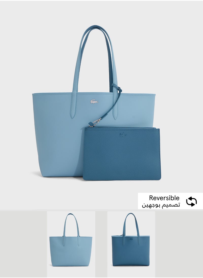 LACOSTE - Essentials Top Handle Zip Over Tote - Image 1