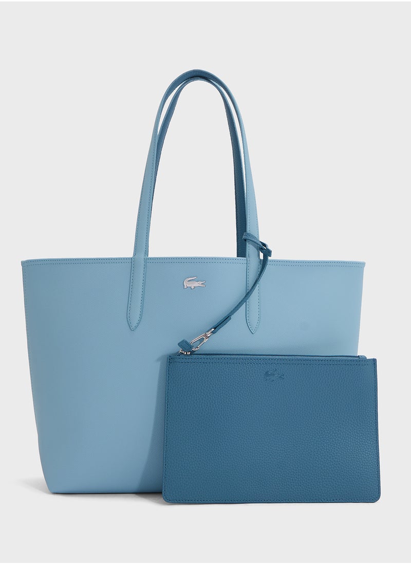 LACOSTE - Essentials Top Handle Zip Over Tote - Image 1