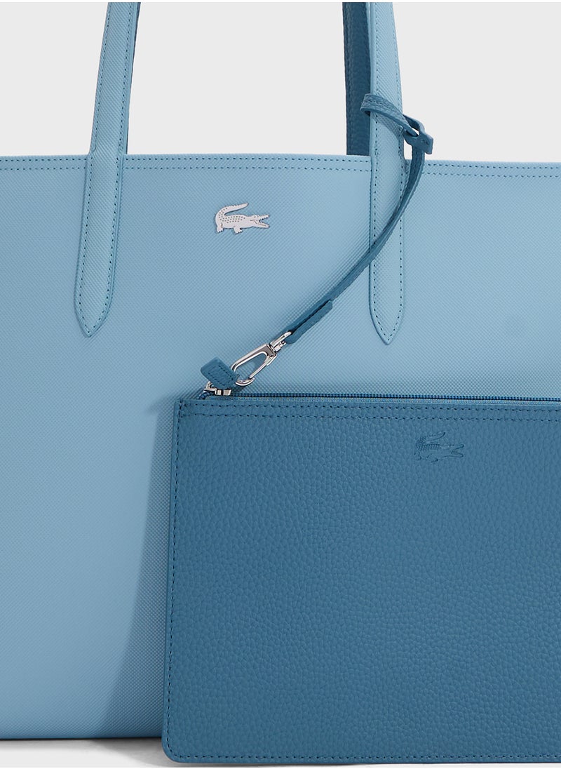 LACOSTE - Essentials Top Handle Zip Over Tote - Image 1