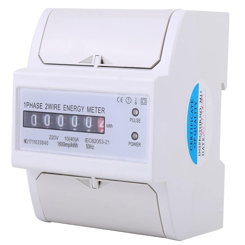 Single Phase 2 Wire DIN Rail KWh Meter 10 40 A Anti Electromagnetic Interference - Image 5