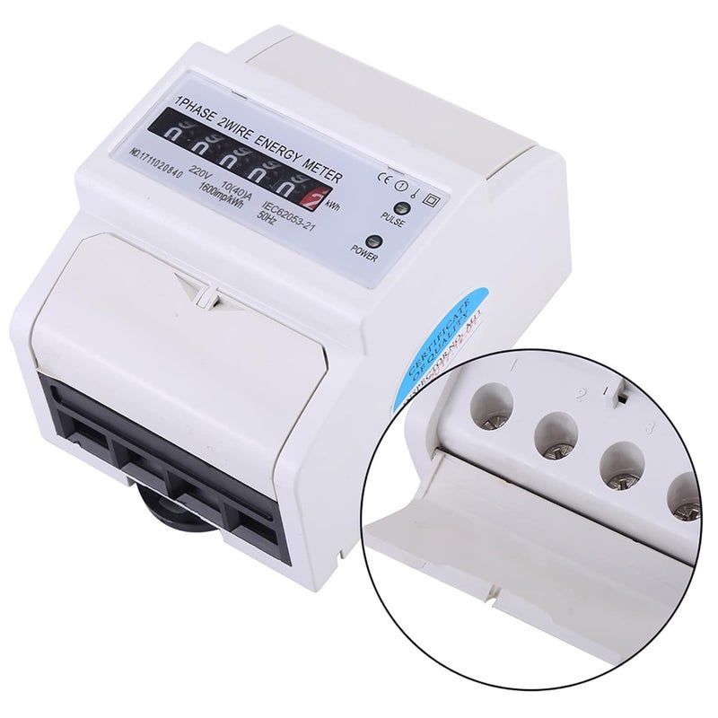 Single Phase 2 Wire DIN Rail KWh Meter 10 40 A Anti Electromagnetic Interference - Image 4