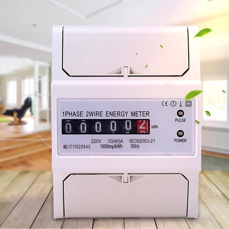 Single Phase 2 Wire DIN Rail KWh Meter 10 40 A Anti Electromagnetic Interference - Image 3