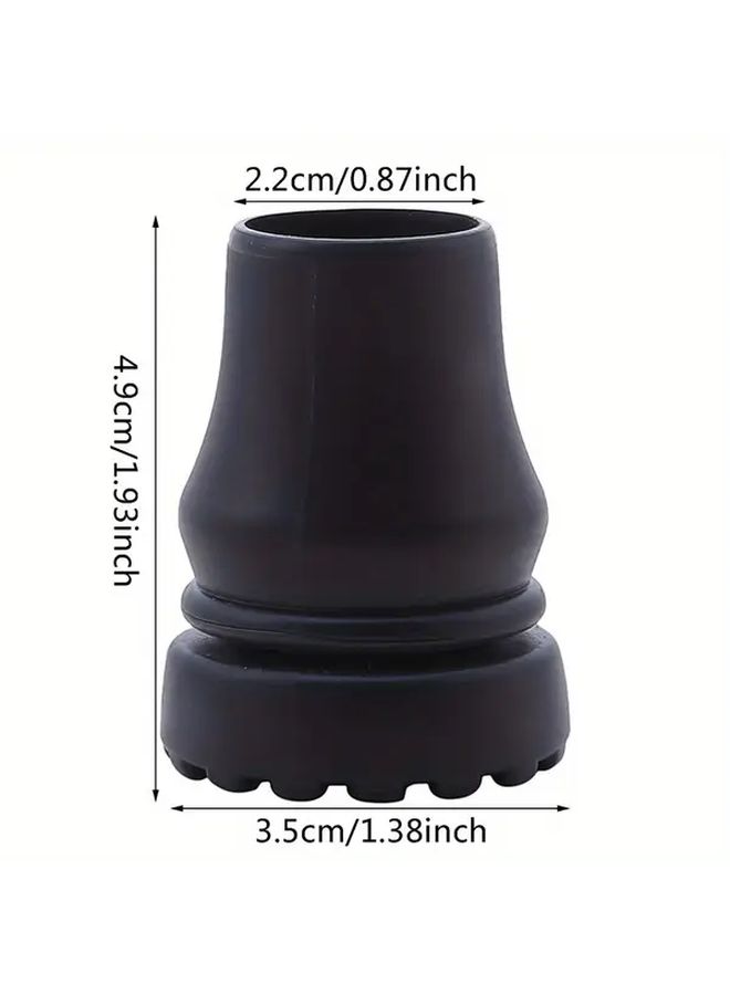 22mm Heavy Duty Anti Slip Crutch Cane Bottom Pads For 16-22mm Walking Sticks Hiking Poles Cane Tips Non Slip Grip Roundtip Design 3 Pieces - Image 5