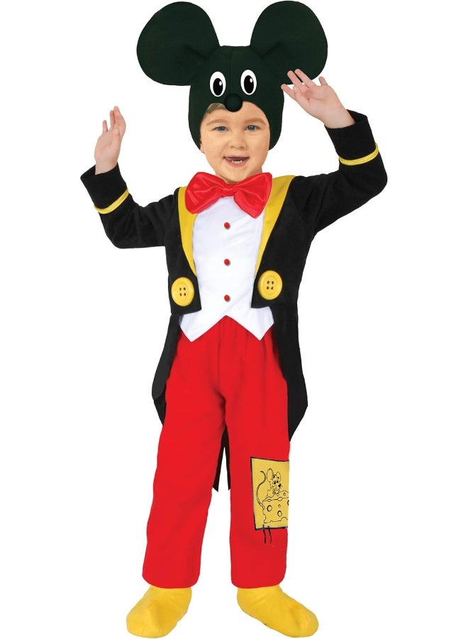 Ciao Topolotto Baby Costume for Toddlers 3-4 Years | Funny Mouse-Inspired Fancy Dress Outfit | Cute Cartoon Style Baby Costume for Halloween, Carnival & Dress Up - Image 1