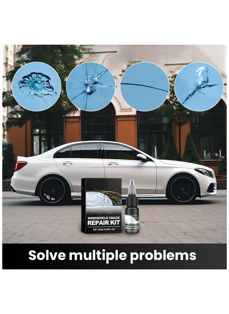 Generic Upgrade Windshield Crack Repair Kit, Cracks Gone Glass Repair Kit, Windshield Crack Repair Fluid Window Automotive Windscreen Tool, Car Glass Repair Glue Scratch Chip Cracks Repair Kit (1 Set)  - Image 4