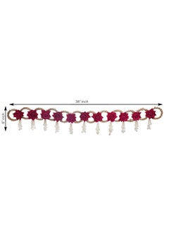 Webelkart Webelkart Premium Handmade Flower Designer Door Hanging/Bandarwal/Toran for Door for Home and Office Decor 38" inch Length, Multicolour  - Image 4