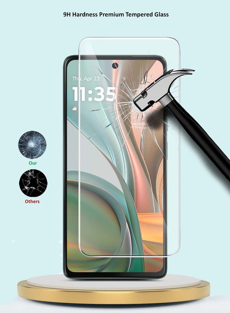 GMAX Motorola Moto G75 5G 2024 GMAX Premium Series Curved Edges 9H 2.5D Tempered Glass Screen Protector - Clear - Image 3