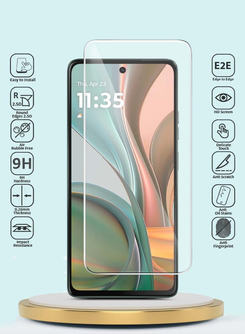 GMAX Motorola Moto G75 5G 2024 GMAX Premium Series Curved Edges 9H 2.5D Tempered Glass Screen Protector - Clear - Image 2