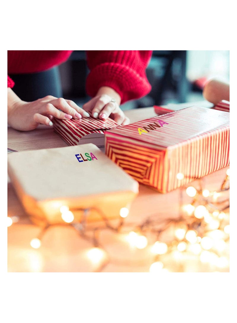 SYOSI 60 Sheets 2880 Pieces Alphabet Letter Stickers Self Adhesive Colorful Sticker for Kids DIY Art Project Hand Craft - Image 3