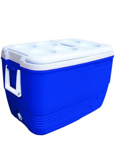 PRINCEWARE 60-Litre Ice Box Thermo insulated Picnic Cool Box-Thermo Keeper Container Expanded Cooler Fishing Ice Box-Blue  - Image 1