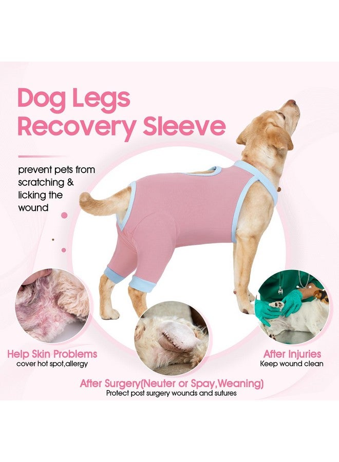 IDOMIK Dog Recovery Sleeve for Hind Legs,Dog Recovery Suit for Female Spay Male Neuter,Dog Leg Sleeve to Stop Licking Rear Legs,Long Sleeve Wound Cover Onesie Shirt for Dogs,Cone Collar Alternative - Image 3
