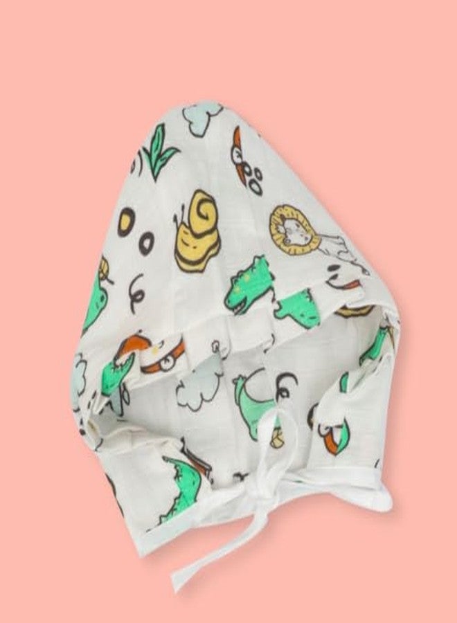 A toddler thing Cap,Mittens and Booties | 100% Organic Muslin Cotton | Hello Jungle | Newborn to 3 Months - Image 4