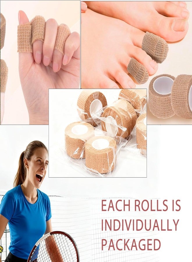 TRTYEF 12 Rolls Self Adhesive Bandage Wrap, Toe Bandages for Big Toe, Self-Adhesive Toe Covers & Protectors for Men and Women, Breathable Toe Guards for Ingrown Nails, Corns, and Running (12 Rolls) - Image 5