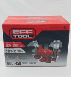 EFFTOOL Efftool Bench Grinder 150W, 150mm Wheel, 2950rpm, Adjustable Work Rest, Heavy Duty Aluminum Base, Includes Eye Shields & Tool Storage Box  - Image 4