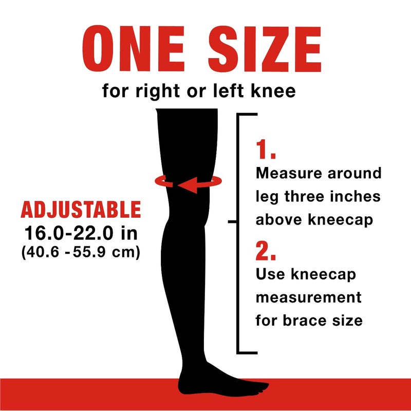 ACE Brand Hinged Knee Brace, Provides Firm, Stabilizing Support and Compression to Muscles and Joints, Adjustable Knee Brace With Knee Straps, Right or Left Knee Brace, One Size Fits Most - Image 4
