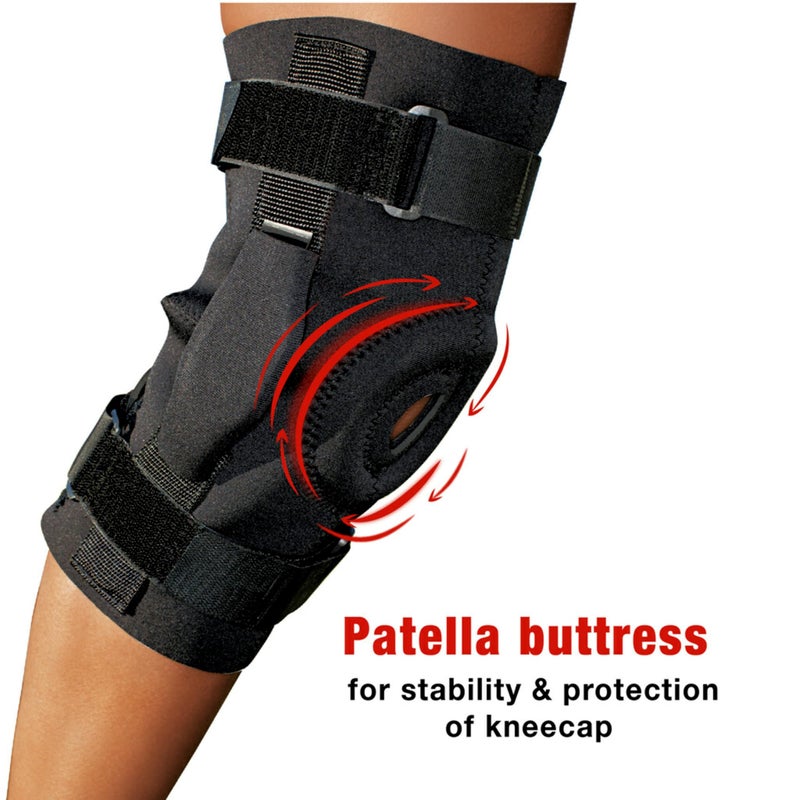 ACE Brand Hinged Knee Brace, Provides Firm, Stabilizing Support and Compression to Muscles and Joints, Adjustable Knee Brace With Knee Straps, Right or Left Knee Brace, One Size Fits Most - Image 3