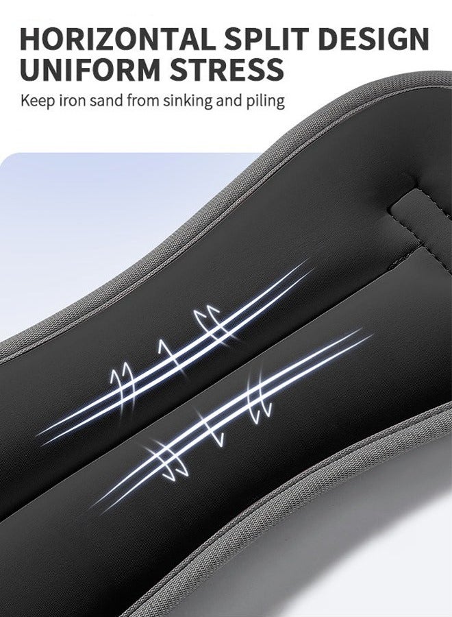 متجر الفرح طقم مكون من قطعتين من أوزان الكاحل والساق والذراع والمعصم مع حزام قابل للتعديل للركض والجمباز والتمارين الرياضية والعلاج الطبيعي وتمارين القدم وتدريبات التمرين 3 كجم (كل زوج 1.5 كجم)، لون أسود - Image 2