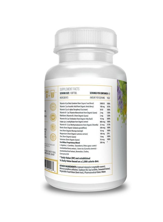 ACTIF FertilMax for Women - #1 Fertility Supplement and Ovulation Support, Maximum Strength, Clinically Proven - Non-GMO, Made in USA, 60 Count - Image 4