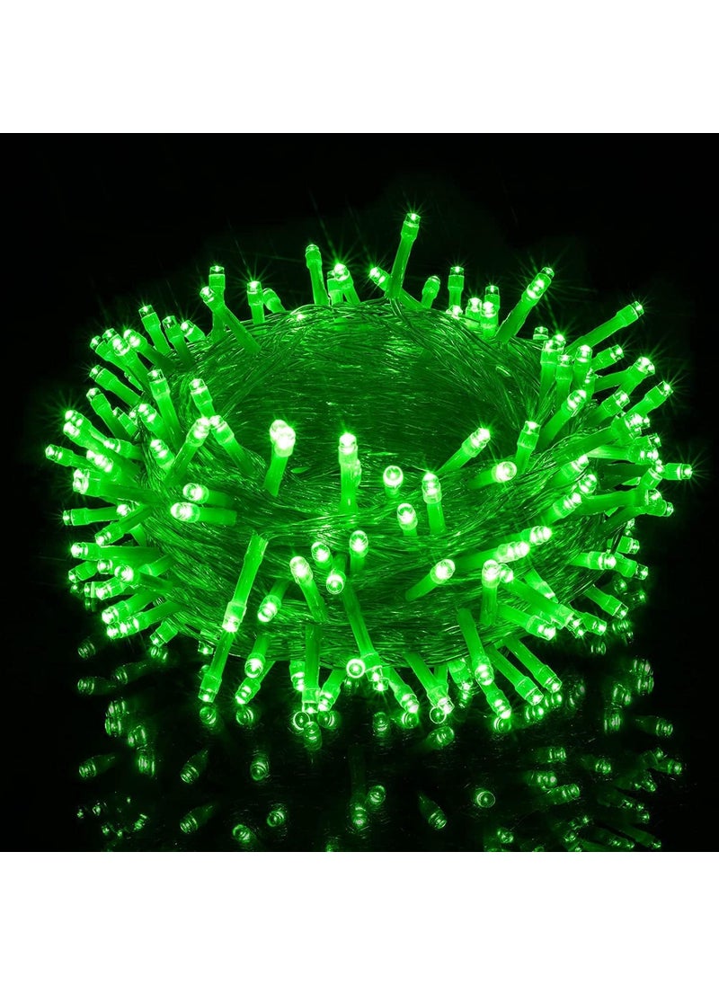 GROWVIBE CRAFT GrowVibe 45 Feet 40 Led Pixal String Lights Copper Wire LED Decorative String Fairy Rice Lights for Indoor Outdoor Decoration Festival Party Wedding Garden Lawn Green  - Image 1