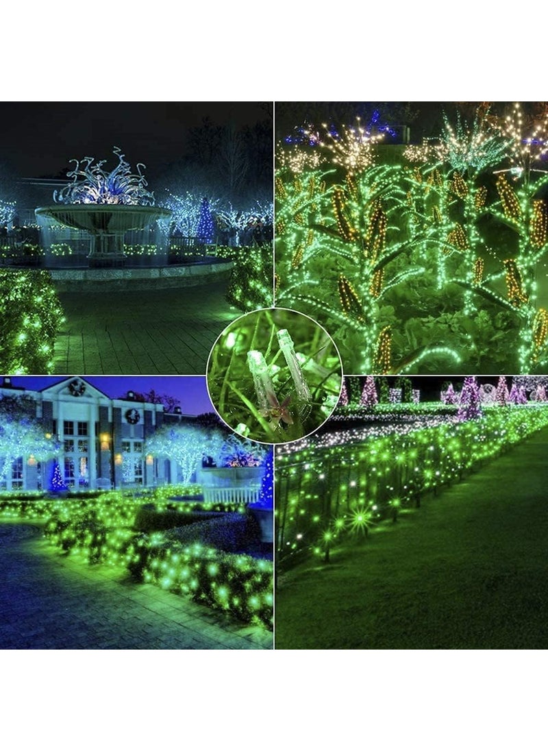 GROWVIBE CRAFT GrowVibe 45 Feet 40 Led Pixal String Lights Copper Wire LED Decorative String Fairy Rice Lights for Indoor Outdoor Decoration Festival Party Wedding Garden Lawn Green  - Image 3