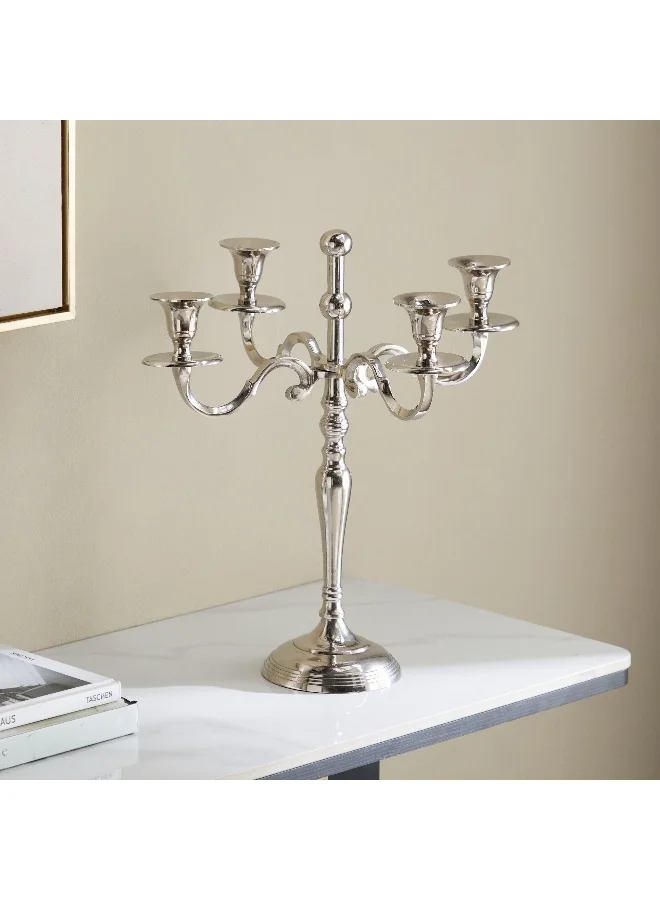 Home Box Avya Aluminium 4-Arm Candelabra - 35x35x38.5 cm