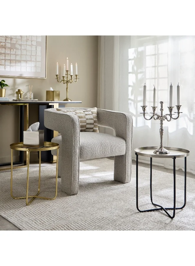 Home Box Avya Aluminium 4-Arm Candelabra - 35x35x38.5 cm