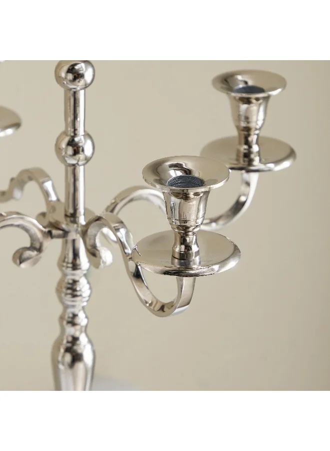 Home Box Avya Aluminium 4-Arm Candelabra - 35x35x38.5 cm