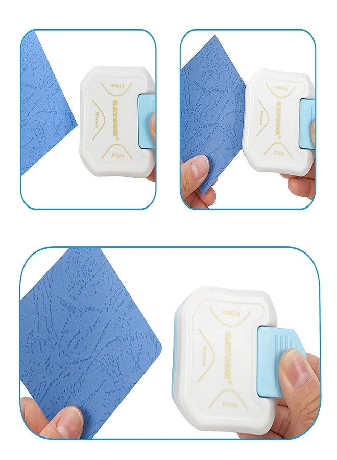 RAYSON CR05W 3 in 1 Corner Cutter, 4mm 7mm 10mm 3 Way Corner Rounder Paper Punches for Paper Craft, DIY Projects, White - Image 4