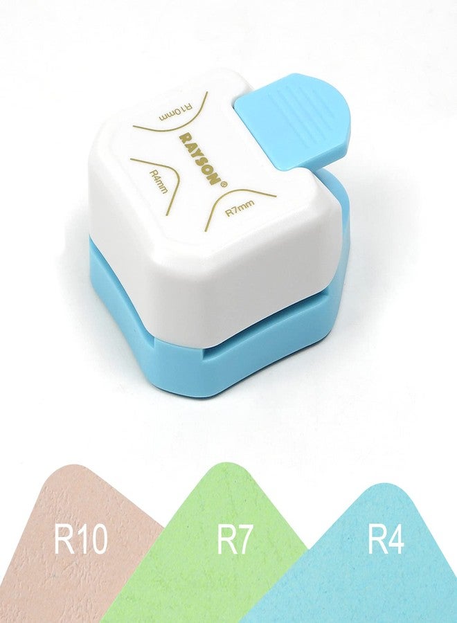 RAYSON CR05W 3 in 1 Corner Cutter, 4mm 7mm 10mm 3 Way Corner Rounder Paper Punches for Paper Craft, DIY Projects, White - Image 2