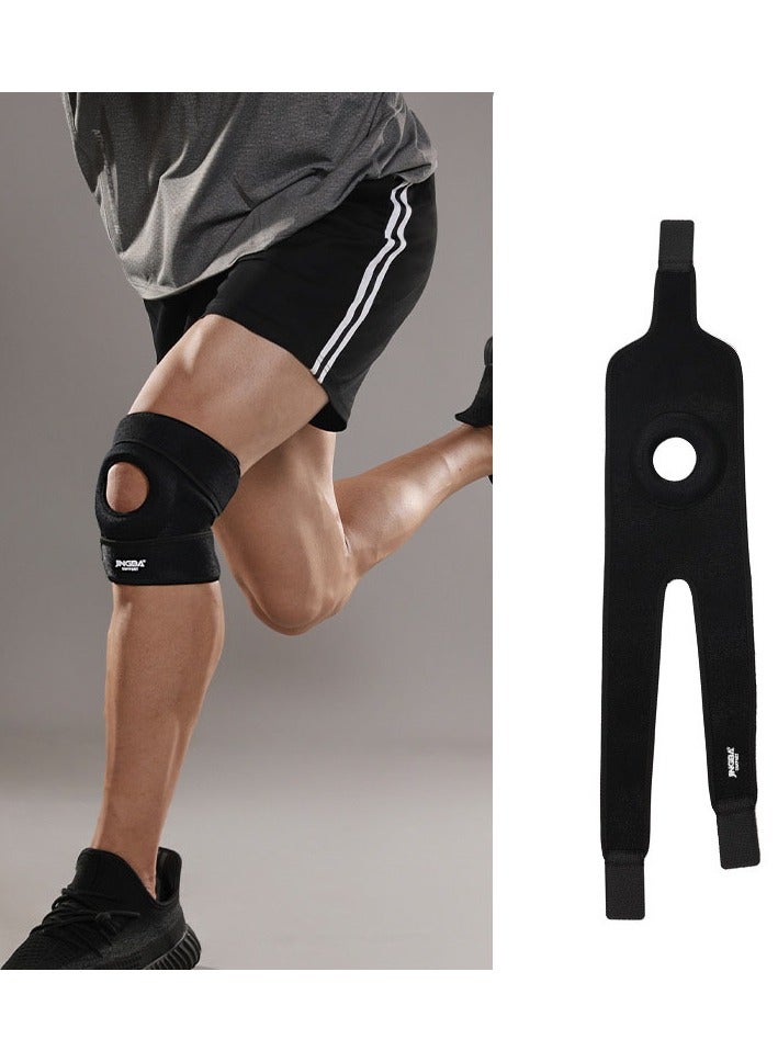 جينجبا سابورت عبوة واحدة من وسادات الركبة القابلة للتعديل للجري مع دعامة تثبيت - Image 1