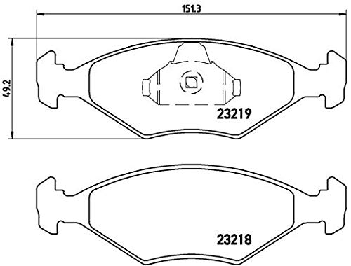 Brembo P23132 Front Disc Brake Pad - Set of 4 - Image 2