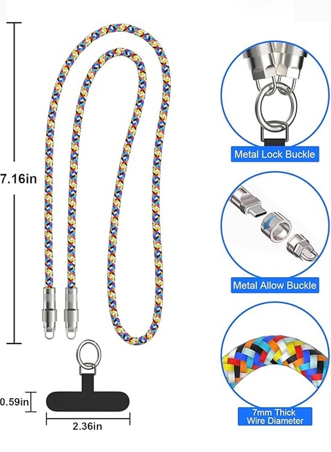 يالونج حبل هاتف عالمي، سلسلة هواتف محمولة مضادة للسرقة، حزام كروس بودي بمنفذ Type C مدمج، حبل هاتف قابل لإعادة الشحن، مناسب لهواتف iPhone 16 و15 وSamsung Galaxy S25 ومعظم الهواتف الذكية، حامل رقبة للهواتف المحمولة للنساء. - Image 5