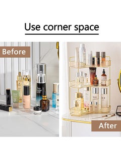 LEDIN Makeup Organizer, 3 Tier Bathroom Organizer for Perfumes and Makeups,Skincare,Toiletries ect Multifunctional Organizer Rack for Dresser, Bedroom, Living Room, Bathroom  - Image 3